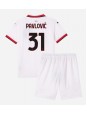 AC Milan Strahinja Pavlovic #31 Venkovní dres pro děti 2024-25 Krátký Rukáv (+ trenýrky)